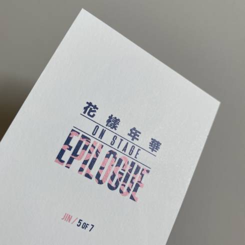 BTS '花樣年華 ON STAGE: EPILOGUE' 2016 MINI PHOTOCARD - JIN (4/7)